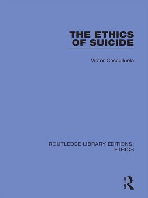 cover image of The Ethics of Suicide